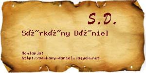 Sárkány Dániel névjegykártya