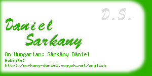 daniel sarkany business card